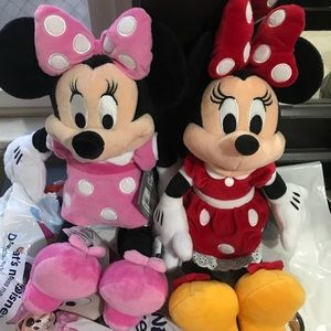 (2) Minnie Mouse Plush Toys